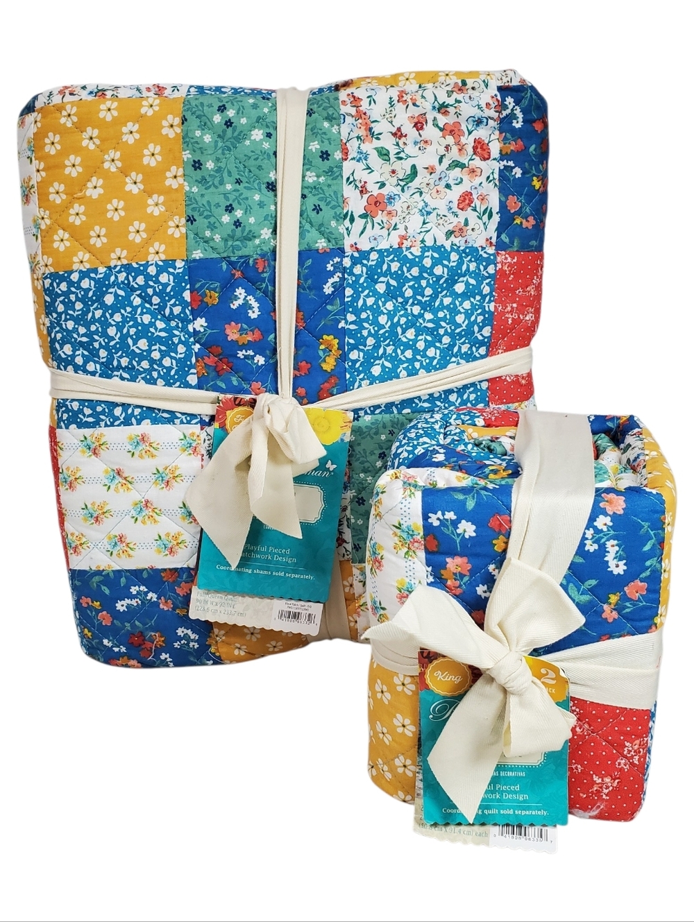 The Pioneer Woman Floral Patch Quilt Queen/Full Shams King Cottagecore